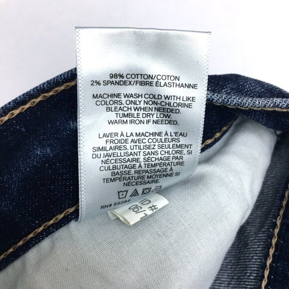 Express Women's Girlfriend Jeans High Rise Stretch Distressed size 10 length 29" - Picture 8 of 9